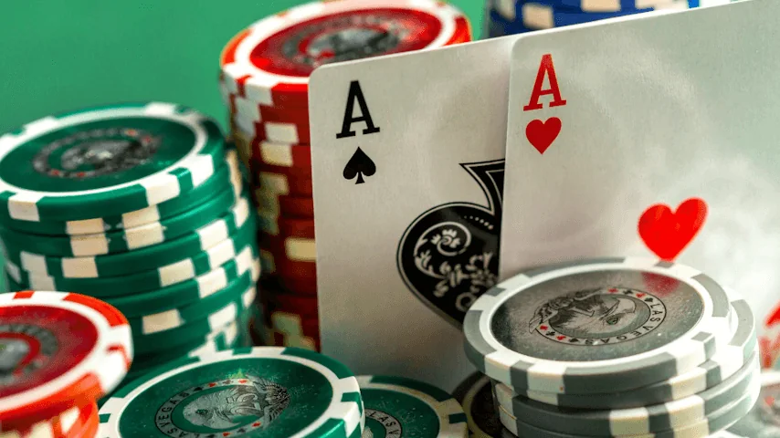 Suasana permainan meja kasino digital INOVA77